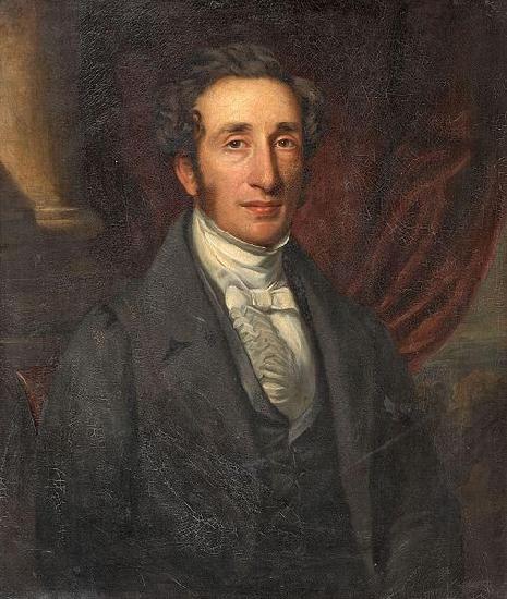 John Ponsford Portrait of a gentleman. Signed and dated Ponsford 1842 Germany oil painting art